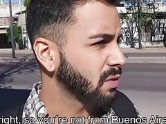 Straight stud agrees for public fuck for the first time