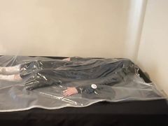 Jun 20 2024 - VacPacked in my long metallic black puffa jacket with leather and hiviz