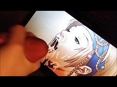 Feeding Rikku (FFX) my cum (tribute)