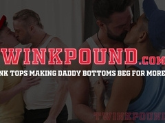 Beefy Mateo Tomas and Kyle Steele barebacked and anal creampied after