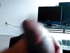 Black cock stroking
