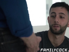 Forbidden stepson & daddy doggystyle bareback pounding