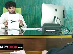 Horny Stud Derek Allen Drilles Doctor Tony Genius' Black Asshole & Fills It With Jizz - Therapy Dick