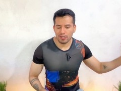 Bareback action at the gay barbershop with Oscarxgr taking it fast and hard