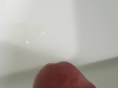 Close-up river cumshot