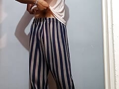 I get horny at night and undress to masturbate anally