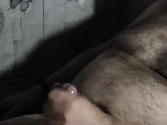 Wanking with slo-mo cum shot