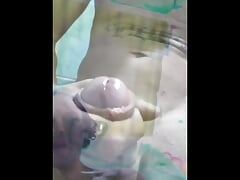 Milk Cum. And masturbate my big cock. She make me cum