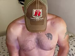 Hunky Country Daddy Stroking Cock