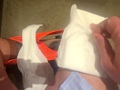 Public, man in panties, first-timer