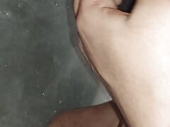 My big indian black cock is pissing