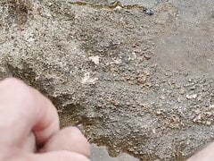 Cum on rocks