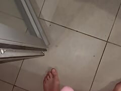 Outside exhib hard cock