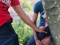 A mysterious man enjoys an encounter with a young guy in a secluded forest.