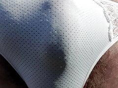 White knickers flash