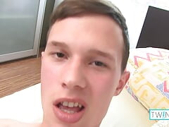 Cutie Cock Stroker Aaron A Fingers His Tiny Toot Chute!