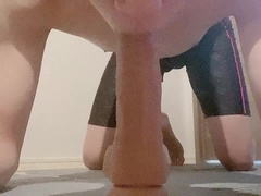 [No palm deepthroat job] Non-kei marvelous tonguing a stiffy positioned on the floor