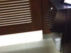 Watching Porn and Wanking in the Workplace Washroom
