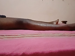 Asian Sri Lankan Fat Boy Masturbation After Bathing On The Bed Naked Body