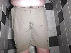Wetting shorts-big piss flood