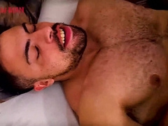 Joadri encourages Tony to poke him like a wild animal. two