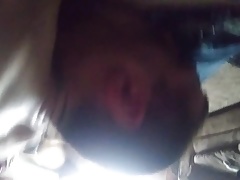 Enjoying a blowjob
