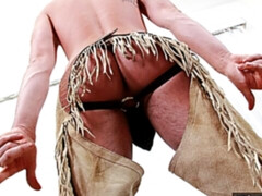 Kinky cowboy Alex Mason takes a huge facial right here