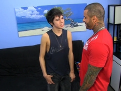 Youngster Kyler Moss ass fucking boinked by dad Alexsander Freitas