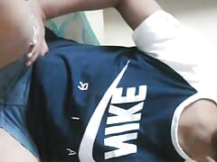 Hot stepbrother masturbating hard