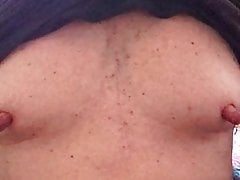Older4you drinking my nipple juices