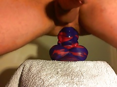 amateur Anal sex toy fun with flint the bad dragon !