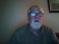 grandpa cum on webcam