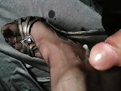 Feet Nylons Heels and Cum