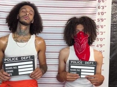 DAD BLACK ON LOCK WITH 2 BIG BLACK COCK THUGS