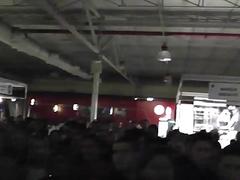 Hot gay porn stars put on a live performance at the club