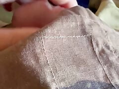 Jerking off into a condom - 4 video set - part 1