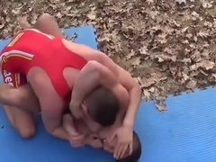 Dominant Teens Wrestle For Top