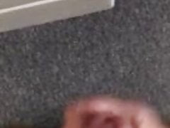 Married daddy unloads massive cumshot on office desk