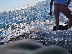 Amateur - (italian Public Cumshot) Gets Excited in Public