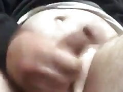 Big balls bouncing and fat cock being wanked off