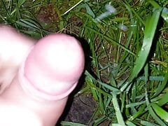 Outdoor late night jerking (voice reveal)