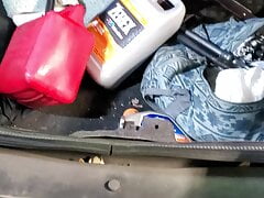 found customer workbag in her car dirty stripper heels