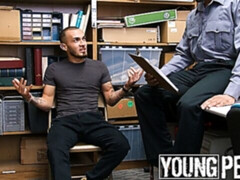 Shoplifting-themed anal punishment vid with Matthew Grande and Timarrie Baker