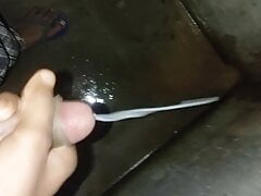 Desi boy jurcking In bathroom first time