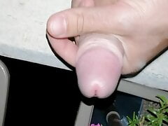 Masturbation on the balcony of the stepsister