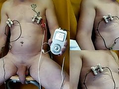 E-Stim clamps nipples homemade for cum