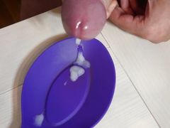 Watch my dick from above as it cums for you!