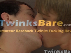 Naughty twink amateurs Patrick Kennedy and Andy Kay relentlessly fuck