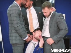 Bottom Drew Dixon is double penetrated by Diego Reyes and Sir Peter