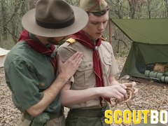 Hairy Scoutmaster Seduces And Breeds Horny Twink - Ethan Tate And Tucker Jennings
